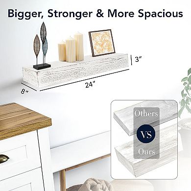 American Art Décor 2-pc. Floating Wall Shelves