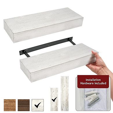 American Art Décor 2-pc. Floating Wall Shelves