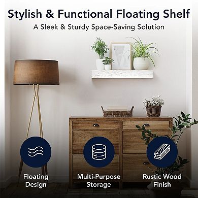 American Art Décor 2-pc. Floating Wall Shelves