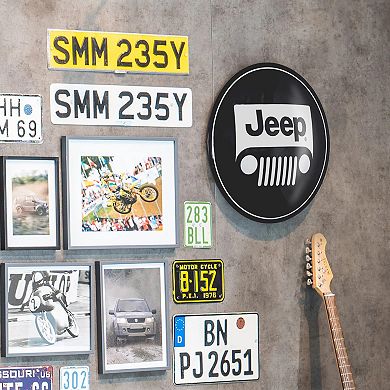 American Art Décor Jeep Dome Shaped Metal Wall Decor