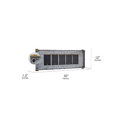 American Art Décor Rustic Wood 5-Opening Collage Frame