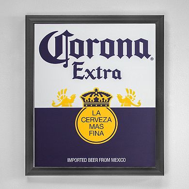 American Art Décor Corona Extra Framed Printed Mirror Wall Art
