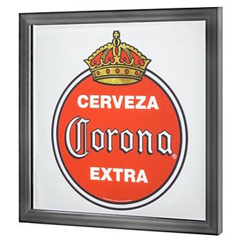American Art Décor Vintage Corona Extra Framed Printed Mirror Wall Art