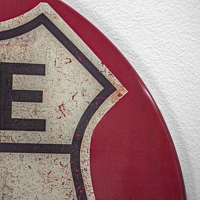 American Art Décor Route 66 Dome Wall Decor