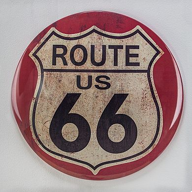 American Art Décor Route 66 Dome Wall Decor