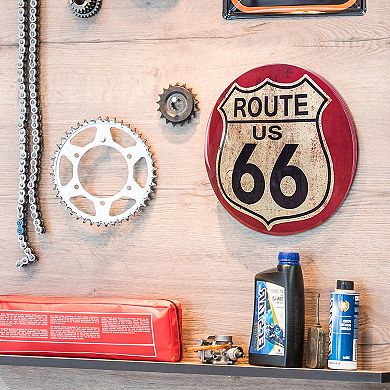American Art Décor Route 66 Dome Wall Decor