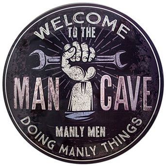 American Art Décor Welcome to the Man Cave Dome Wall Decor
