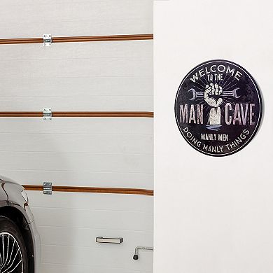 American Art Décor Welcome to the Man Cave Dome Wall Decor