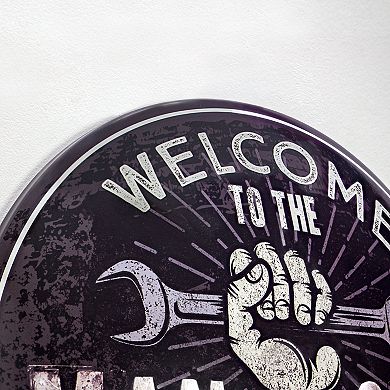 American Art Décor Welcome to the Man Cave Dome Wall Decor