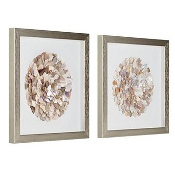 American Art Décor A Shell of a Time 2 pc Framed Wall Art Set