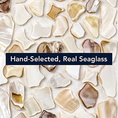 American Art Décor Shadowbox Framed Seaglass Wall Decor Set of 2