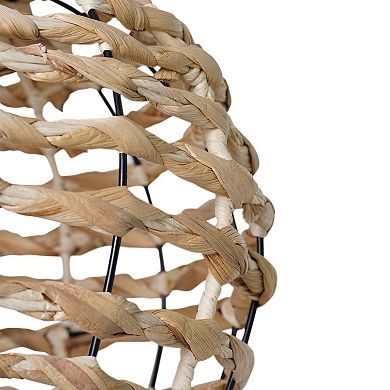 American Art Décor Turtle Grass Basket Floor Decor