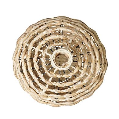 American Art Décor Turtle Grass Basket Floor Decor