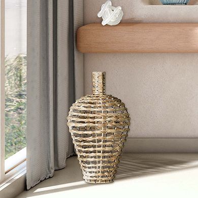 American Art Décor Turtle Grass Basket Floor Decor