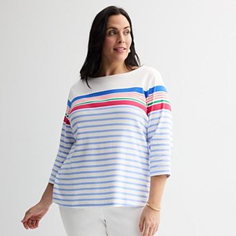 Plus Size Croft & Barrow® Boatneck Top