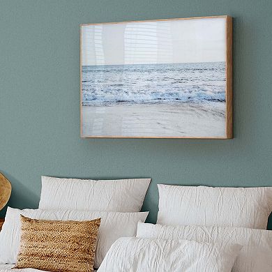 American Art Décor Rhythmic Current Printed Glass Wall Art