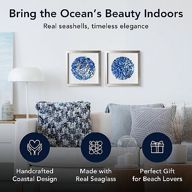 American Art Décor Coastal Framed Wall Decor Set of 2