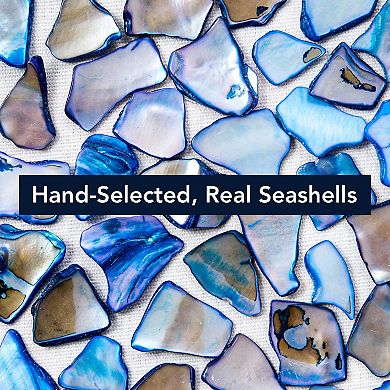 American Art Décor Coastal Seashell Framed Landscape Wall Art Set of 2