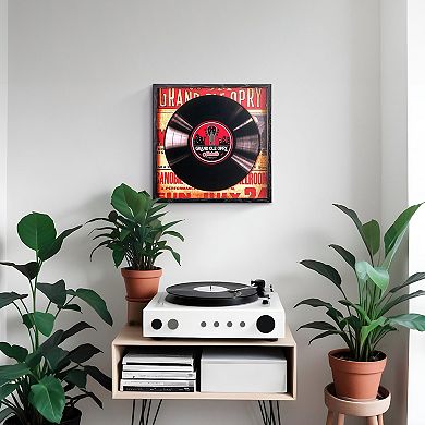 American Art Décor Grand Ole Opry Bill Monroe Framed Vinyl Record