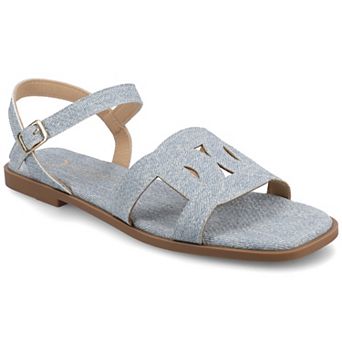 Journee Women's Bridey Ankle Strap Sandals