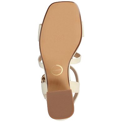 Journee Merisol Women's Ankle Strap Block Heel Sandals