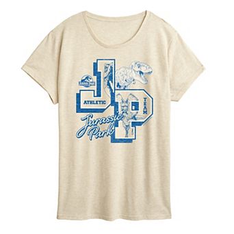 Women's Jurassic World Collegiate Letterman Graphic Tee
