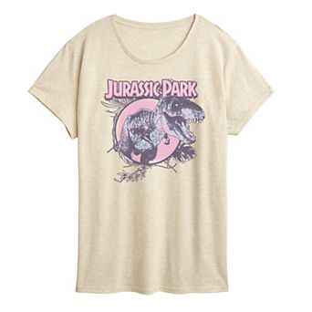 Women's Jurassic Park T-Rex Pastels Graphic Tee