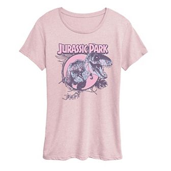 Women's Jurassic Park T-Rex Pastels Graphic Tee