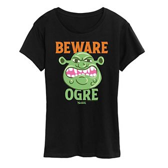 Women's Shrek Beware Ogre Graphic Tee