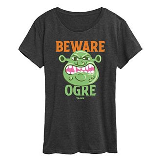 Women's Shrek Beware Ogre Graphic Tee