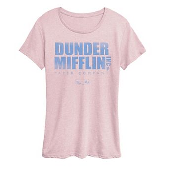 Women's The Office Dunder Mifflin Logo Vintage Graphic Tee
