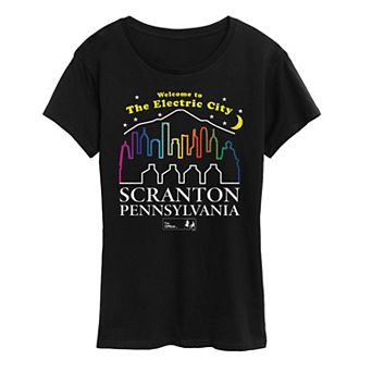 Women's The Office The Electric City Scranton Pa Graphic Tee