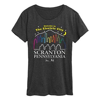 Women's The Office The Electric City Scranton Pa Graphic Tee