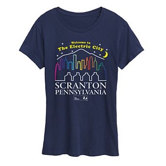 Women's The Office The Electric City Scranton Pa Graphic Tee
