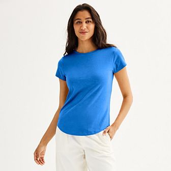 Petite Sonoma Goods For Life® Everyday Short Sleeve Crewneck Tee