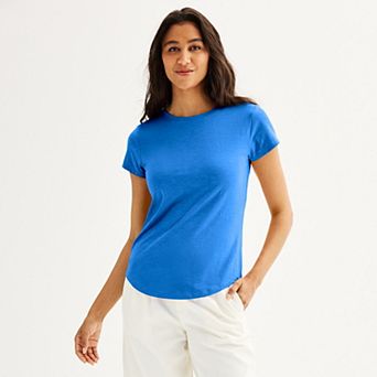 Petite Sonoma Goods For Life® Everyday Short Sleeve Crewneck Tee
