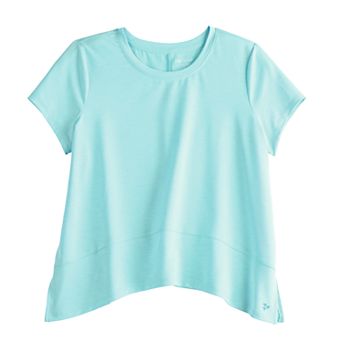 Girls 7-16 Tek Gear® Short Sleeve Drapery Crewneck Tee