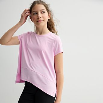 Girls 7-16 Tek Gear® Short Sleeve Drapery Crewneck Tee