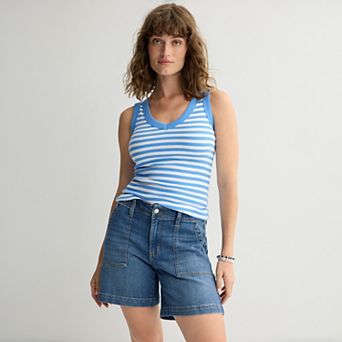 Women's Sonoma Goods For Life® Rib V-Neck Tank Top