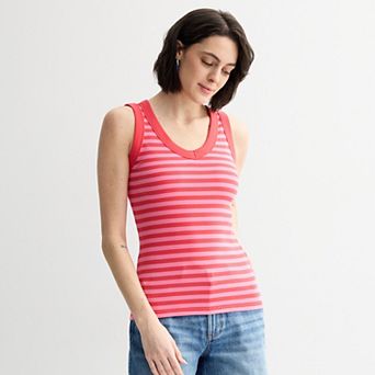 Women's Sonoma Goods For Life® Rib V-Neck Tank Top