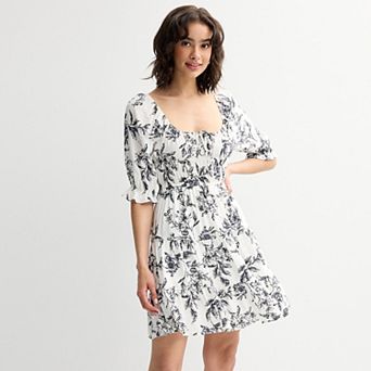 Juniors' Liberty Love Tiered Skater Dress