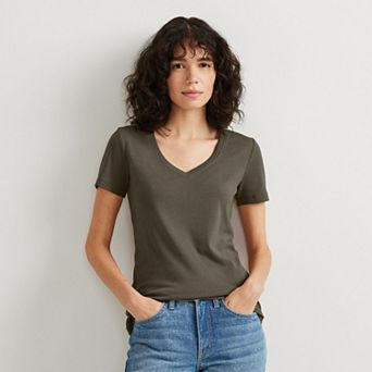 Women's Eddie Bauer Favorite Short-Sleeve V-Neck Tee