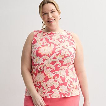 Plus Size Croft & Barrow® Bateau Tank Top