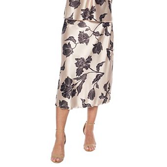 Women's Tash + Sophie Asahi Satin Printed Skirt