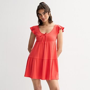 Juniors' SO® Easy Flutter Sleeve Dress