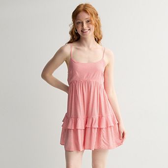 Juniors' SO® Ruffle Tier Mini Dress