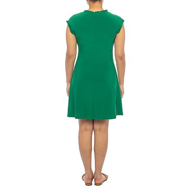 Women's Tash + Sophie Solid Jersey Ruffled Dress