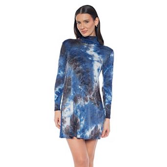Women's Tash + Sophie Mock Neck Long Sleeve Dress