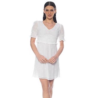 Women's Tash + Sophie Puff Sleeve Ruffle Dress
