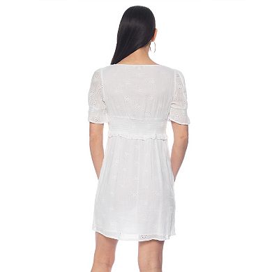 Women's Tash + Sophie Puff Sleeve Ruffle Dress